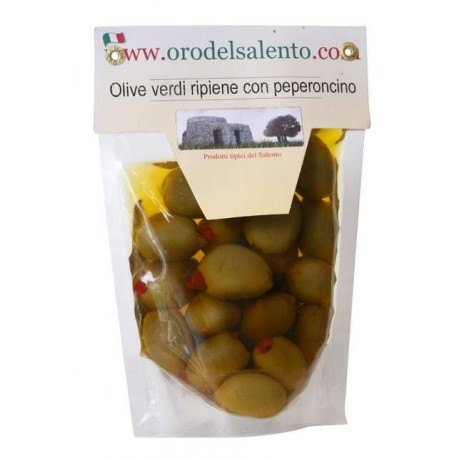 OR_O02 Olive Verdi ripiene con peperoncino